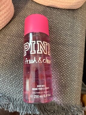 Victoria's Secret Pink Fresh & Clean Body Mist - Hot Pink Bottle